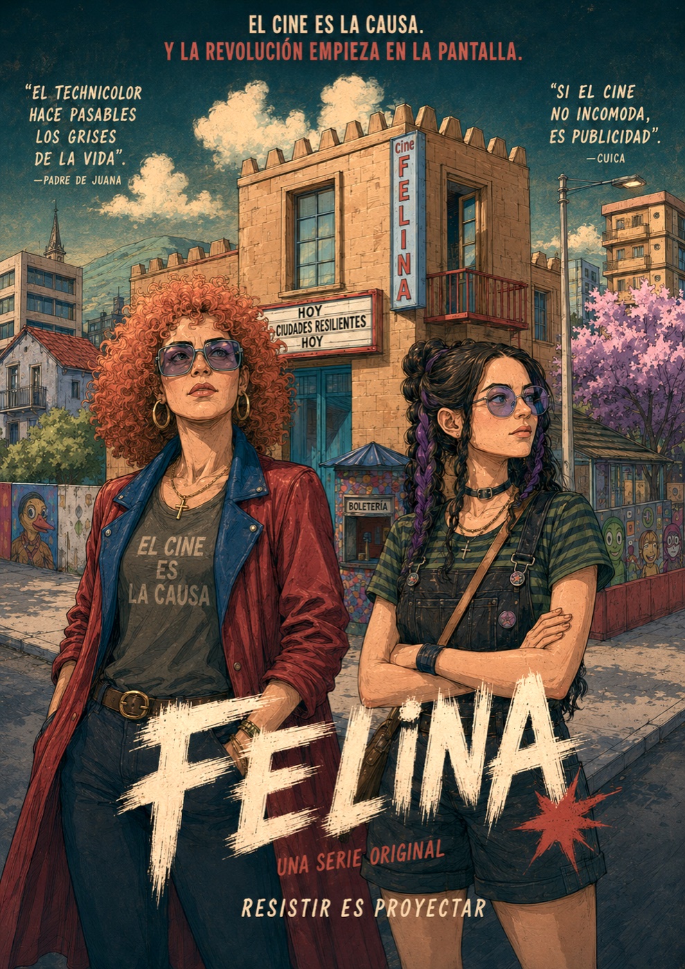 Afiche de Felina, la pasión de Juana Arcos